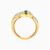 LGR645 - Snake Green Stones Ring in 18K Gold - 113021801092172-3.jpg