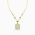 LGN352 - Rectangle Green Stones Necklace in 18K Gold - 313051800102601-3.jpg