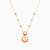 LGN366 - Circle Cubic Zirconia & Enamel Coated Necklace in 18K Gold - 313051800142601-3.jpg