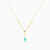 LGN363 - Pear Cubic Zirconia & Enamel Coated Necklace in 18K Gold - 313051800112601-3.jpg
