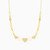 LGN361 - Heart Cubic Zirconia & Enamel Coated Chain Necklace in 18K Gold - 313051800202451-3.jpg