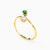 LGR234 - Circle Green Stones Two Headed Ring in 18K Gold - 314021800062181-2.jpg