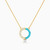 LIN1014 - Circle Cubic Zirconia & Enamel Coated Necklace in 14K Gold - 102051800702401-1.jpg