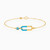 LIB175 - Oval Colored Stones & Enamel Coated Chain Bracelet in 14K Gold - 102101800032181-1.jpg