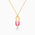 LIN1010 - Oval Cubic Zirconia & Enamel Coated Necklace in 14K Gold - 102051800222401-1.jpg