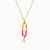 LIN1010 - Oval Cubic Zirconia & Enamel Coated Necklace in 14K Gold - 102051800222401-2.jpg