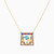 LIN1034 - Square Colored Stones & Enamel Coated Necklace in 14K Gold - 102051100522401-3.jpg