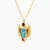 LIN1031 - Scarab Colored Stones & Enamel Coated Necklace in 14K Gold - 102051800732401-2.jpg
