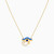 LIN1028 - Eye Colored Stones & Enamel Coated Necklace in 14K Gold - 102051800042401-3.jpg