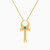 LIN1025 - Ankh Colored Stones Necklace in 14K Gold - 102051800012401-1.jpg