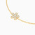 LIB176 - Flower Cubic Zirconia Chain Bracelet in 14K Gold - 102101800072181-3.jpg
