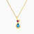 LIN1053 - Multishaped Colored Stones Necklace in 14K Gold - 102051800782401-1.jpg