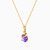 LIN1055 - Circle Purple Stone Necklace in 14K Gold - 102051801072401-3.jpg