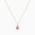 LIN1055 - Circle Purple Stone Necklace in 14K Gold - 102051801072401-4.jpg