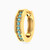 MLE371 - Round Shaped Colored Stones Hoop Earring in 14K Gold - 1 Piece - 101031800292002-3.jpg