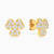 LGE62 - Flower Cubic Zirconia Stud Earrings in 18K Gold - 314031800172001-2.jpg