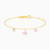 LIB179 - Multi Shaped Colored Stone Chain Bracelet in 18K Gold - 112100300282181-1.jpg