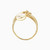LGR746 - Lock Cubic Zirconia & Enamel Coated Ring in 18K Gold - 413201800062161-3.jpg
