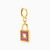 MLR778 - Padlock Shaped Rose Stones Charm in 14K Gold - 101141800022000-3.jpg