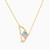 LIN1064 - Butterfly Colored Stones Necklace in 14K Gold - 102051801002401-4.jpg