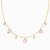 LIN1068 - Triangle Colored Stones Choker Necklace in 14K Gold - 102051801032401-1.jpg
