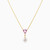 LIN1067 - Triangle Pearl & Colored Stones Necklace in 14K Gold - 102051801022401-4.jpg