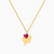 LIN1087 - Clover Rose Stone Necklace in 14K Gold - 102051801232401-1.jpg