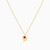 LIN1087 - Clover Rose Stone Necklace in 14K Gold - 102051801232401-4.jpg