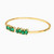LGB620 - Pear Green Stones Cuff Bracelet in 18K Gold - 113091101182001-2.jpg