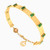 LGB623 - Baguette Green Stones Bangle Bracelet in 18K Gold - 113111101912001-4.jpg
