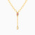 MLN1437 - Rose Stone Chain Necklace in 18K Gold - 111051401822401-1.jpg