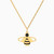 MLN1464 - Bee Enamel Coated Necklace In 14K Gold - 101051800562401-1.jpg