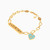 LGB659 - Abstract Shaped Enamel Coated L'azurde Chain Bracelet in 18K Gold - 113101302352201-3.jpg