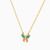 MLN1523 - Kids Butterfly Enamel Coated Necklace in 14K Gold - 101051400712321-3.jpg