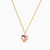 MLN1536 - Heart Purple Stone Necklace In 14K Gold - 101051801012401-3.jpg