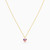 MLN1536 - Heart Purple Stone Necklace in 14K Gold - 101051801012401-4.jpg