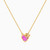 MLN1535 - Heart & Bow Rose Stone Necklace In 14K Gold - 101051801002401-1.jpg