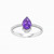 LDR393 - Pear Diamond & Purple Stone Ring in 18K Gold - RG10-674-1.jpg