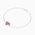 LDB566 - Heart Red Stone & Diamonds Chain Bracelet in 18K Gold - 144361101611181-3.jpg