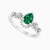 LDR372 - Pear Diamond & Green Stones Ring in 18K Gold - 144100302771141-2.jpg