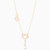 MLN1409 - Key Shape Colored Stones Necklace in 18K Gold  - 111051100272421-4.jpg