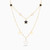 MLR701 - Star Shaped Enamel Coated Pendant with Layered Chain in 18K Gold  - 21046110082-4.jpg