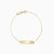 MLB604 - Rectangle Shaped Chain Bracelet in 18K Gold - 21047140134-1.jpg