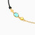 MLB742 - Oval Colored Stones Chain Bracelet In 18K Gold - 111101100502181-4.jpg