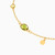 MLB739 - Oval Colored Stones Chain Bracelet In 18K Gold - 111101100472181-4.jpg