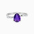 LDR384 - Pear Diamond & Purple Stone Ring in 18K Gold - RG10-1353-1.jpg
