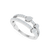LDR3327 - Two Small Circles Diamond Ring In 18K Gold - 144100308351151-3.png