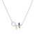 LDN2255 - Horizontal Leaves Colored Stones & Diamond Necklace In 18K Gold - 144500308681451-1.png