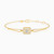 LIB297 - Rectangle Cubic Zirconia Chain Bracelet In 14K Gold - 102101800202181-1.jpg