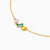 LIB292 - Colored Stones Chain Bracelet In 14K Gold - 102101800212181-4.jpg